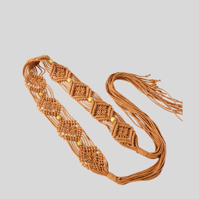 Boho Braided Belt for Ladies’ Dresses