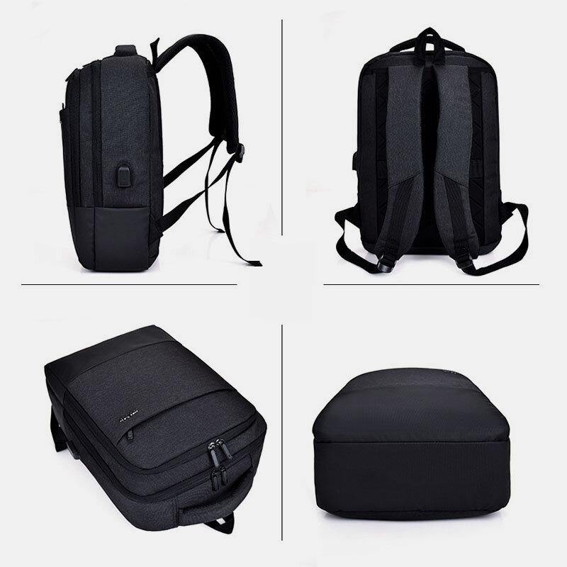 Nylon USB Rechargeable Backpack Travel Laptop Backpack Pack Ready Medium Size