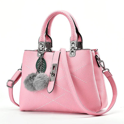 Ladies Fashionable Leather Handbag Spacious