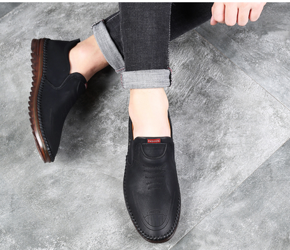 Elegant Breathable Leather Men's Moccasins