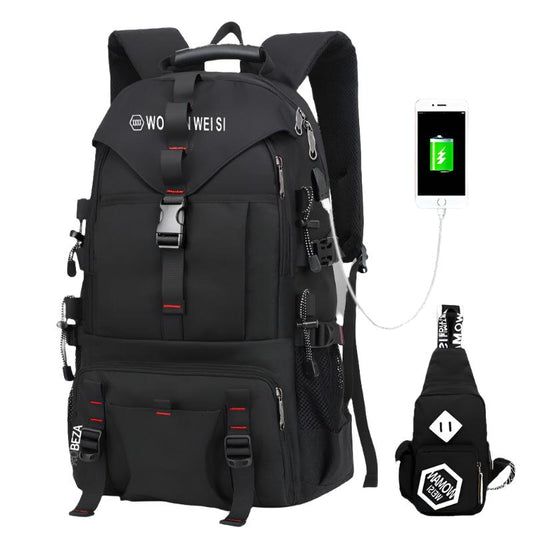 Explorer USB Charging Backpack Outdoor Waterproof Traveler's Bag 14 Inch