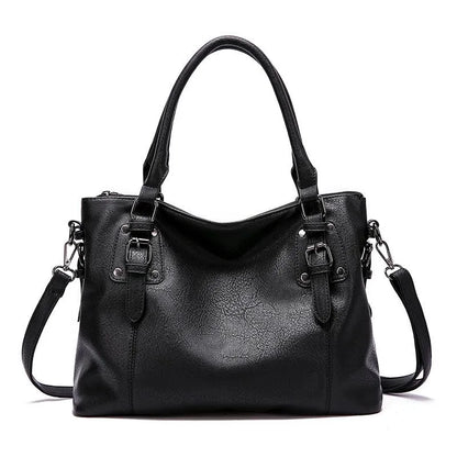 Retro Leather Functional Ladies Medium Handbag