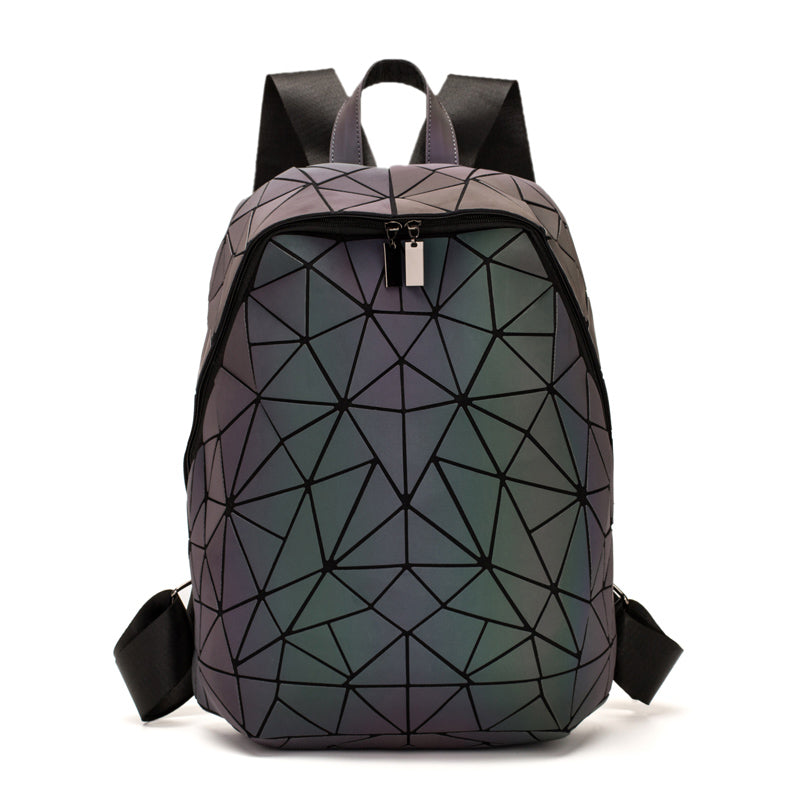 Trendy Geometric Patterned Ladies Backpack