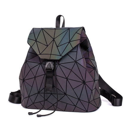 Trendy Geometric Patterned Ladies Backpack