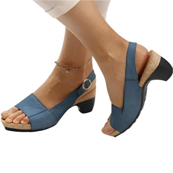 Women’s Comfort Buckle Low Heel Sandals