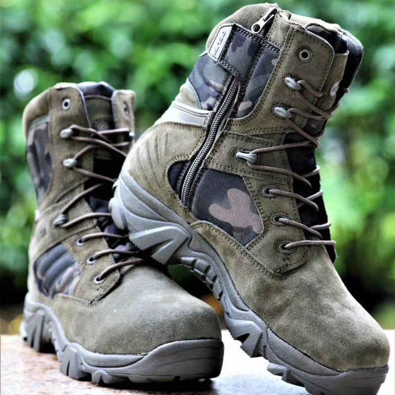 Tactical Combat Boots with Reinforced Sole