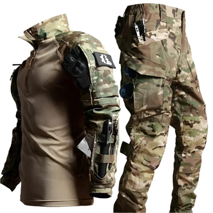 Men’s Tactical Army Two Piece Set