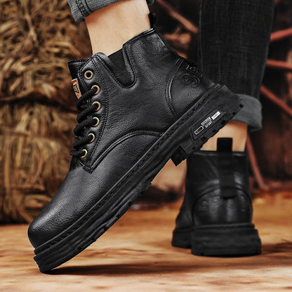 Sophisticated Vintage Leather Boots for Men