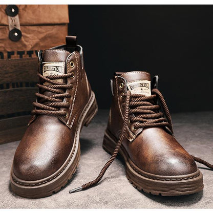 Sophisticated Vintage Leather Boots for Men